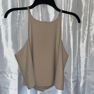 DO+BE spaghetti strap champagne colored top